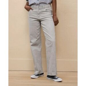 American Eagle Stretch Stovepipe Jeans High-Waisted Grey Colored Denim Size 10